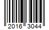 Barcode 20163044