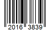 Barcode 20163839