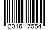 Barcode 20167554