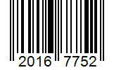 Barcode 20167752