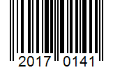 Barcode 20170141