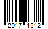Barcode 20171612