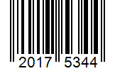 Barcode 20175344