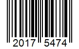 Barcode 20175474