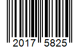 Barcode 20175825