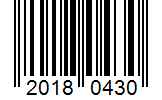 Barcode 20180430