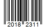 Barcode 20182311