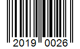 Barcode 20190026