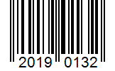 Barcode 20190132