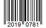Barcode 20190781