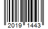Barcode 20191443