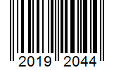 Barcode 20192044