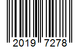 Barcode 20197278