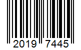 Barcode 20197445