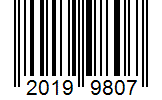 Barcode 20199807
