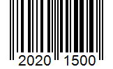 Barcode 20201500