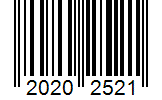 Barcode 20202521