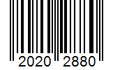 Barcode 20202880