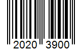Barcode 20203900