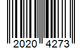 Barcode 20204273