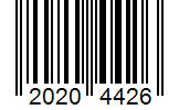 Barcode 20204426