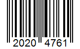 Barcode 20204761