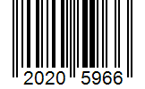 Barcode 20205966