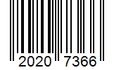 Barcode 20207366