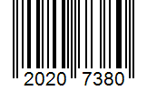 Barcode 20207380