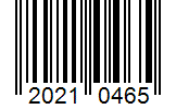 Barcode 20210465
