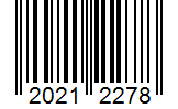 Barcode 20212278