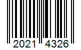Barcode 20214326