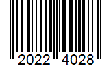 Barcode 20224028