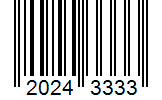 Barcode 20243333