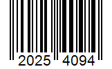 Barcode 20254094