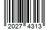 Barcode 20274313
