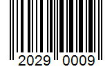Barcode 20290009