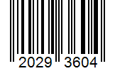 Barcode 20293604
