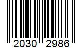 Barcode 20302986