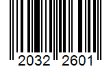 Barcode 20322601