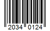 Barcode 20340124