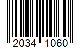 Barcode 20341060