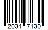 Barcode 20347130