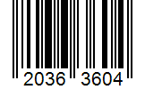 Barcode 20363604