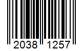 Barcode 20381257
