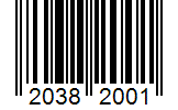 Barcode 20382001