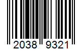 Barcode 20389321