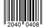 Barcode 20400408