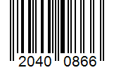 Barcode 20400866