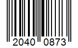 Barcode 20400873
